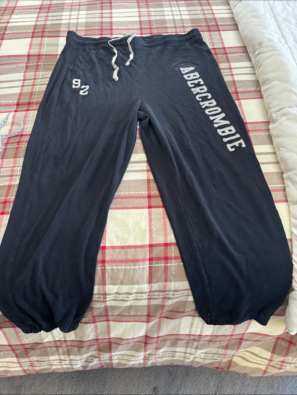 Abercrombie & Fitch Kids Navy Blue Jogger Sweatpants with Logo